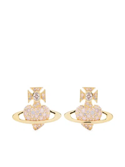 Vivienne Westwood Valentine's Agnatha Earrings In Gold