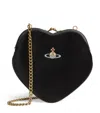 Vivienne Westwood Belle Heart Tote Bag In Black