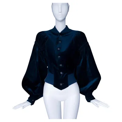 Pre-owned Vivienne Westwood Velvet Blouson Jacket In Red