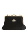 Vivienne Westwood Granny Frame Clutch Bag In Black