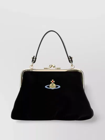 Vivienne Westwood Velvet Handbag Gold-tone Hardware