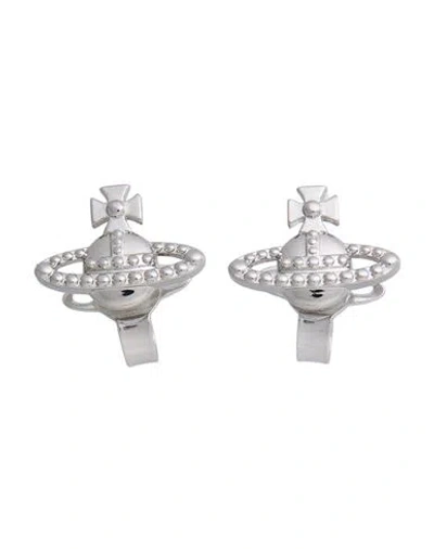 Vivienne Westwood Vera Earrings Woman Earrings Silver Size - Brass