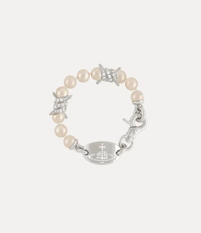 Vivienne Westwood Verena Bracelet Silver Swarovski Pearls / Cubic Zirconia Women