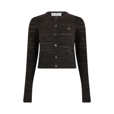 Pre-owned Vivienne Westwood Veronica Cardigan 'chocolate' | Brown | Women's Size M