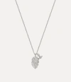 Vivienne Westwood Veronica Pendant Necklace Silver Women In Silver