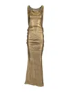 Vivienne Westwood Vestido Midi - Dorado