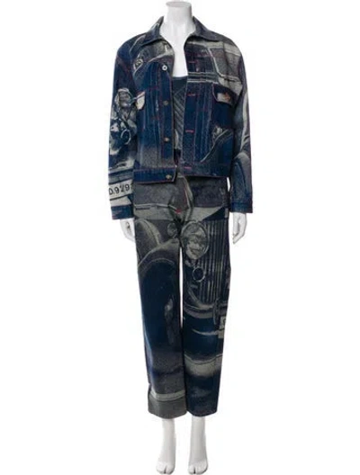 Pre-owned Vivienne Westwood Vintage 1992 Pant Set In Blue