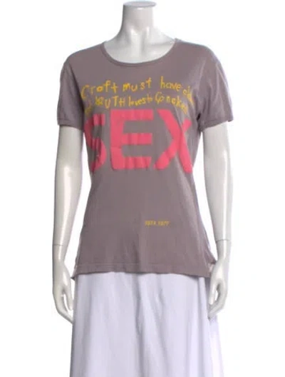 Pre-owned Vivienne Westwood Vintage 1999 T-shirt In Purple