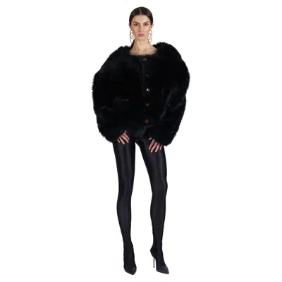 Pre-owned Vivienne Westwood Vintage F/w 1992 Faux Fur Gorilla Jacket In Black