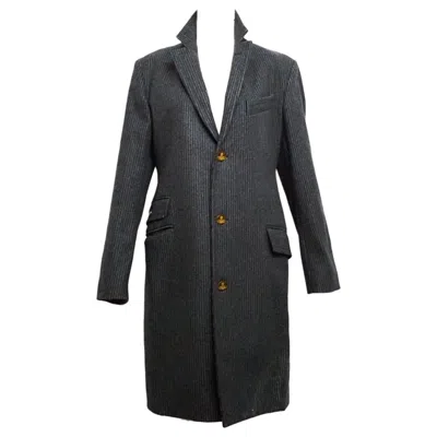 Pre-owned Vivienne Westwood Vintage Wool Coat Size 50 Unisex Made In Italy In Black