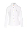 Vivienne Westwood Deconstructed Button-up Shirt In White