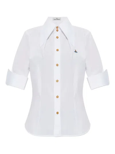 VIVIENNE WESTWOOD VIVIENNE WESTWOOD VIOLIN SHORT SLEEVED COTTON SHIRT CLOTHING