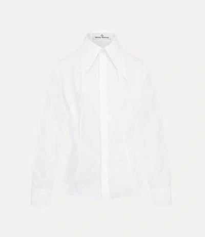 Vivienne Westwood Violin Tuxedo Shirt Cotton White 46 Women