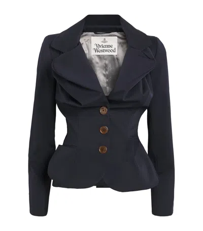 VIVIENNE WESTWOOD VIRGIN WOOL ASYMMETRIC DRUNKEN JACKET