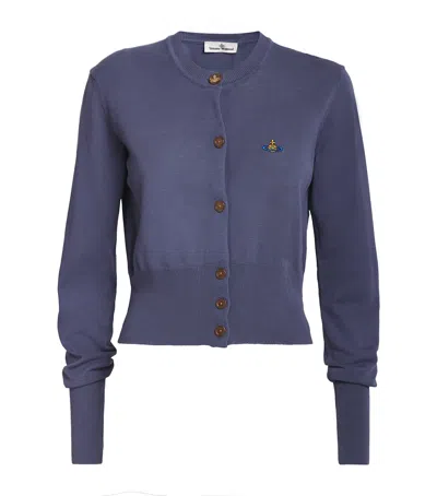 VIVIENNE WESTWOOD VIRGIN WOOL BEA CROPPED CARDIGAN