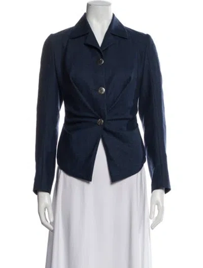 Pre-owned Vivienne Westwood Virgin Wool Blazer In Blue