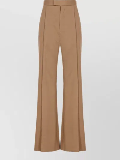 Vivienne Westwood Virgin Wool Flared Trousers In Nude