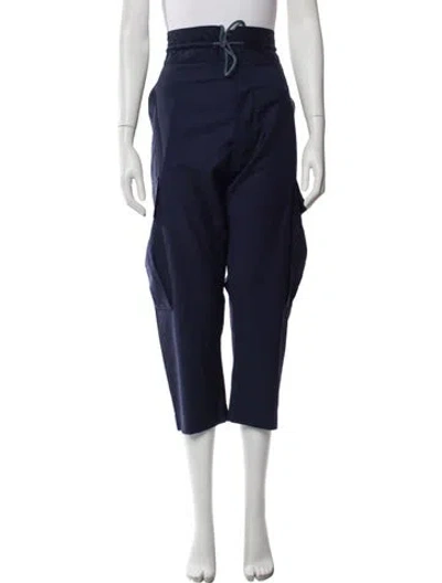 Pre-owned Vivienne Westwood Virgin Wool Straight Leg Pants In Blue