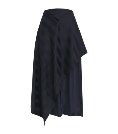 Vivienne Westwood Virgin Wool Stripe Cassandre Midi Skirt