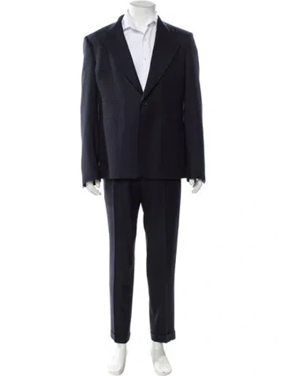 Pre-owned Vivienne Westwood Virgin Wool Two-piece Suit In Blue