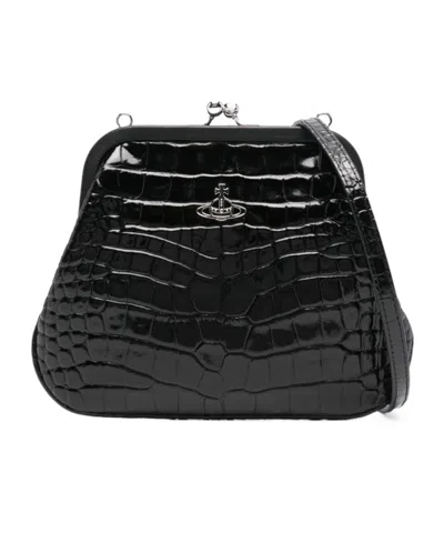 Vivienne Westwood Vivienne's Clutch Bag In Black