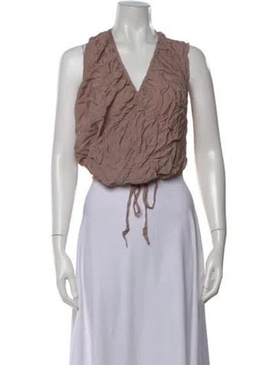 Pre-owned Vivienne Westwood V-neck Sleeveless Top In Neutral