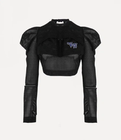 Vivienne Westwood Volant Top Mesh Black L Women