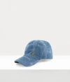 Vivienne Westwood Vw Grid Baseball Cap Laser Denim Vw-grid-blue S/m Unisex In Vw-grid-blue