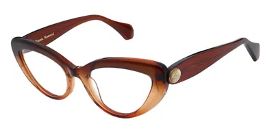 Vivienne Westwood Vw1058 Women's Glasses, Brown, Size 53