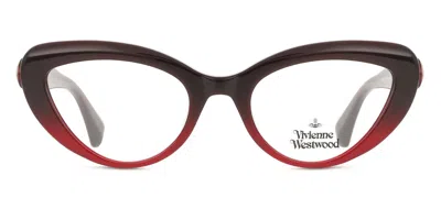 Vivienne Westwood Vw1058 Women's Glasses, Red, Size 53 In Brown