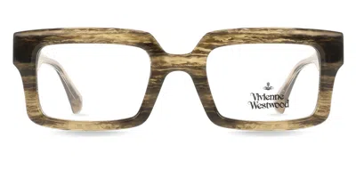 Vivienne Westwood Vw1063 Men's Glasses, Green, Size 51 In Brown