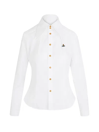 Vivienne Westwood W Violin Cotton Shirt In White