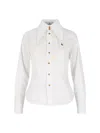 Vivienne Westwood Deconstructed Button-up Shirt In White