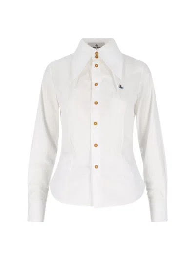 Vivienne Westwood Orb Embroidered Shirt In Multi