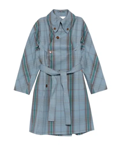 Vivienne Westwood Waist Belted Checked Coat