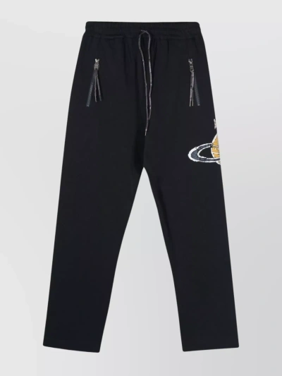 Vivienne Westwood Waistband Zip Pocket Pants In Black