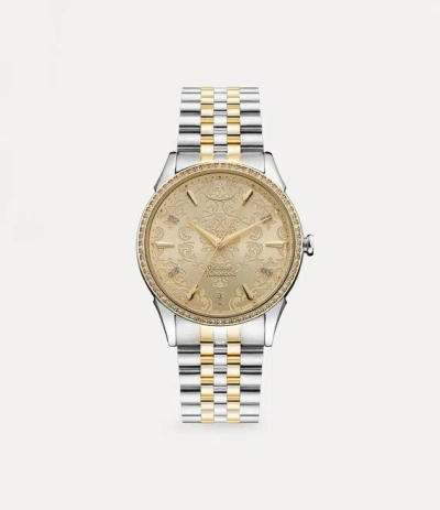Vivienne Westwood Wallace Watch Stainless Steel Women In Gold