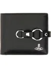 Vivienne Westwood Wallet Man. Bondage Billfold In Black