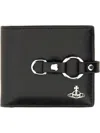 Vivienne Westwood Wallet Man. Bondage Billfold In Black