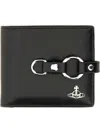Vivienne Westwood Wallet Man. Bondage Billfold In Black