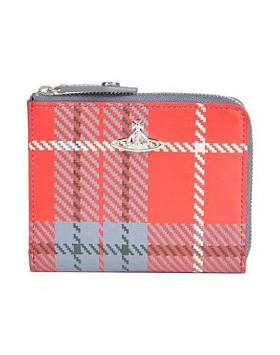 Vivienne Westwood Wallet Red Size - Leather In Orange