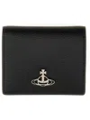 Vivienne Westwood Black Bi-fold Wallet With Logo Orb Black