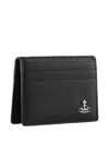 Vivienne Westwood Textured Finish Wallets And Cardholders In Black