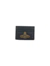 Vivienne Westwood Orb-plaque Quilted Leather Wallet In Black