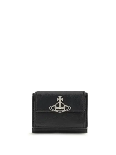 Vivienne Westwood Orbit Wallet In Black