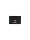 Vivienne Westwood Crocodile Texture Purses And Cardholders Collection In Black