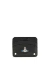 Vivienne Westwood Black Calf Leather Bos Taurus Wallet In Black
