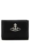 Vivienne Westwood Portafoglio In Pelle Nera  Donna In Black