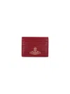 Vivienne Westwood Compact Crocodile Texture Wallets And Cardholders In Red