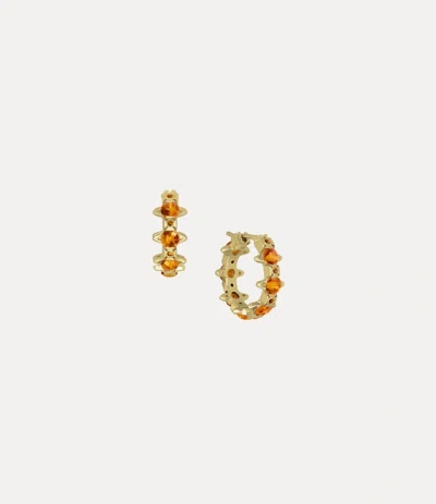 Vivienne Westwood Warwick Earrings Gold-citrine-cz Gold-citrine-cz Women